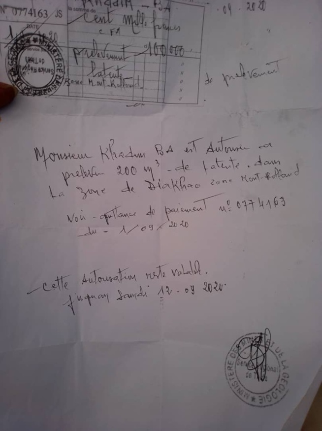 Exploitation d'une mine de latérite / Thiès : Un septuagénaire échappe de justesse à un lynchage. Exploitation d'une mine de latérite / Thiès : Un septuagénaire échappe de justesse à un lynchage.