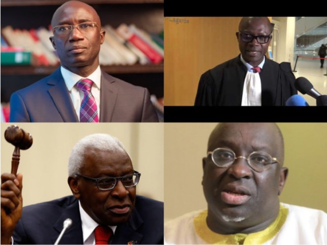 urgent Lamine Diack son fils Massata etMe Habib cissé condamné par le tribunal de Paris