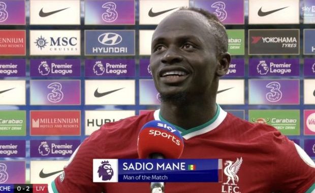 La Réaction de Sadio Mané après son doublé face à Chelsea