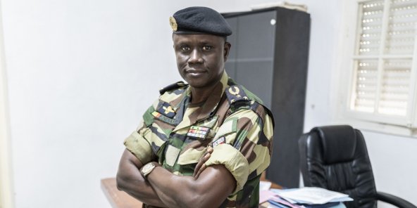 Le Général François Ndiaye chez Abdou Karim Fofana
