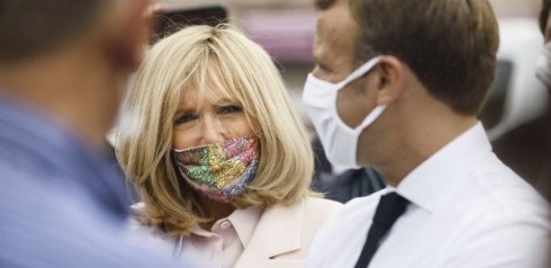 Maroc : Brigitte Macron adopte les masques signés Mehdi Qotbi