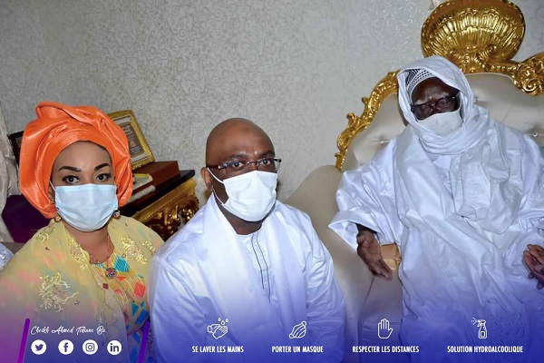 Veille de Magal de Touba 2020 : Cheikh Ahmed Tidiane Ba, le DG de la CDC, en visite chez le khalife et d’autres guides religieux