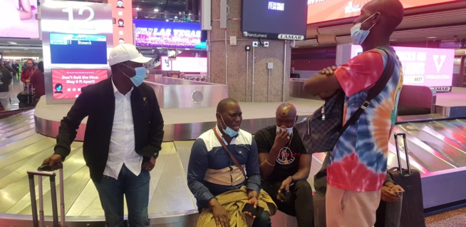 Arrivés Dj Boubs Niang Kharagne Sanekh Salam Vip Hair ndeye coumba et Aicha boutelimit a Las Vegas