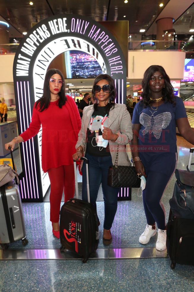 En images depuis l'aeroport de Las Vegas, l'arrivés des guest de Mo Gate pour au Las Vegas Fashion week