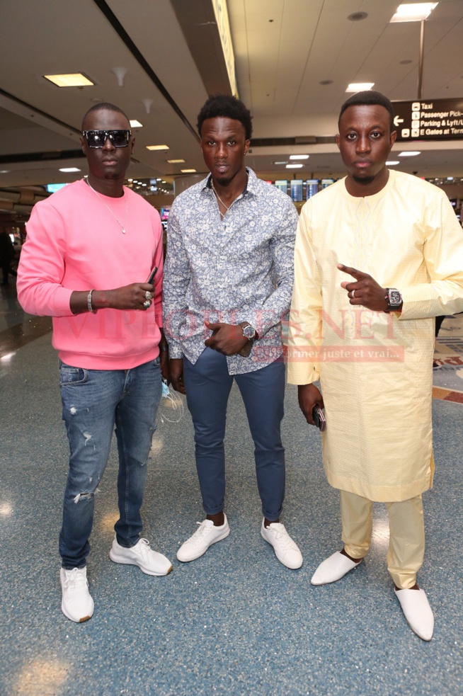 En images depuis l'aeroport de Las Vegas, l'arrivés des guest de Mo Gate pour au Las Vegas Fashion week