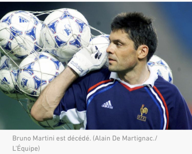 Bruno Martini, ancien gardien d'Auxerre et de l'équipe de France, est mort