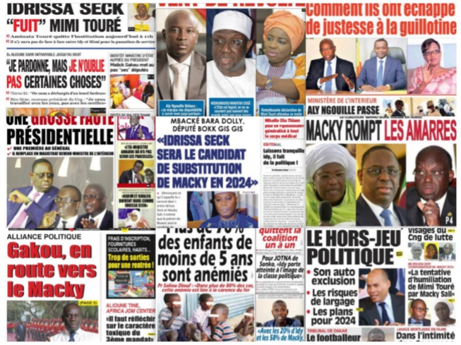 REVUE DES TITRES PAR NABOU NGOM A LA UNE DES QUOTIDIENS DU 06 NOVEMBRE 2020 REVUE DES TITRES PAR NABOU NGOM A LA UNE DES QUOTIDIENS DU 06 NOVEMBRE 2020