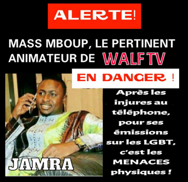 Jamra lance une alerte : Un célèbre animateur sénégalais menacé par les h*mos*xuels