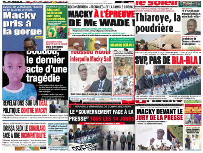 REVUE DES TITRES PAR NABOU NGOM A LA UNE DES QUOTIDIENS DU 24 NOVEMBRE 2020