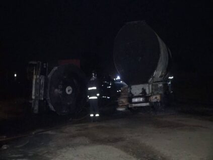 Kaolack : Les premières images de l’explosion de 2 camions citernes Kaolack : Les premières images de l’explosion de 2 camions citernes
