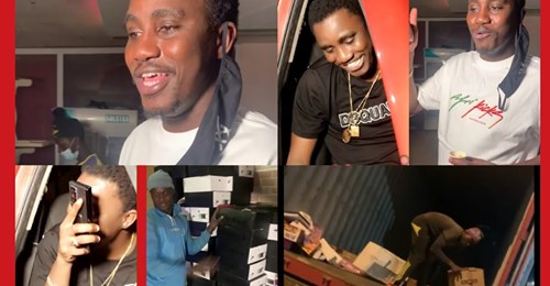 Cadeau Noël : Wally Seck décharge un conteneur d’habits et de jouets pour les enfants Cadeau Noël : Wally Seck décharge un conteneur d’habits et de jouets pour les enfants