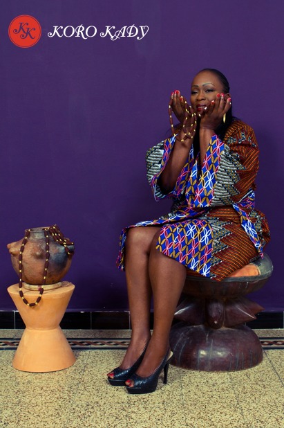 Fati Ly, Une dame mannequin de la marque Koro Kady Fati Ly, Une dame mannequin de la marque Koro Kady