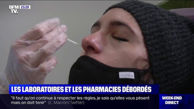 Tests Covid: les laboratoires et les pharmacies débordés Tests Covid: les laboratoires et les pharmacies débordés