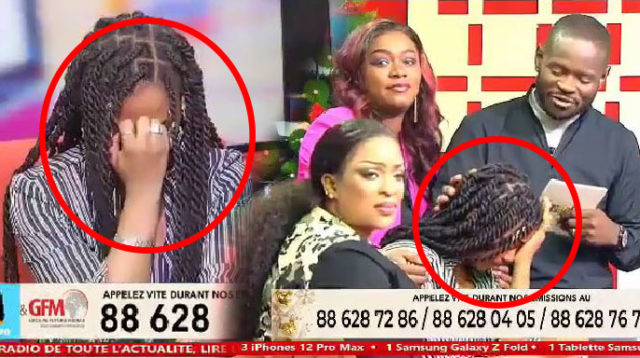 Dieyna Baldé Craque et fond en larme en direct sur le plateau de Yeewu Leen Dieyna Baldé Craque et fond en larme en direct sur le plateau de Yeewu Leen