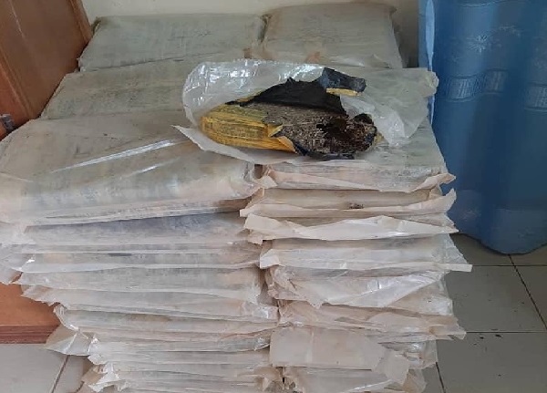 Coup de filet de la gendarmerie à Ourossogui: Plus de 200 kg de chanvre indien saisis, 1 individu arrêté, 2 autres en fuite