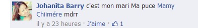 Johanna Barry confirme à ses amis que le journaliste Basile Niane est son Talbo!