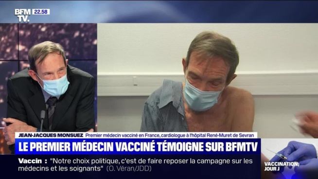 «Je vais très bien»: le premier soignant vacciné en France témoigne «Je vais très bien»: le premier soignant vacciné en France témoigne