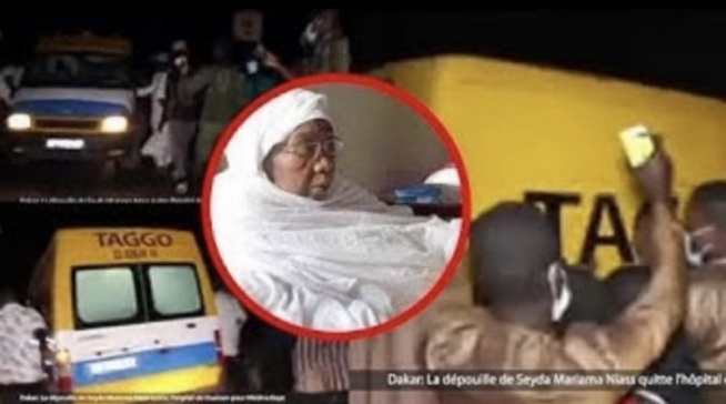 Dakar : La dépouille de Seyda Mariama Niass a quitté l’hôpital de Ouakam pour Médina Baye.