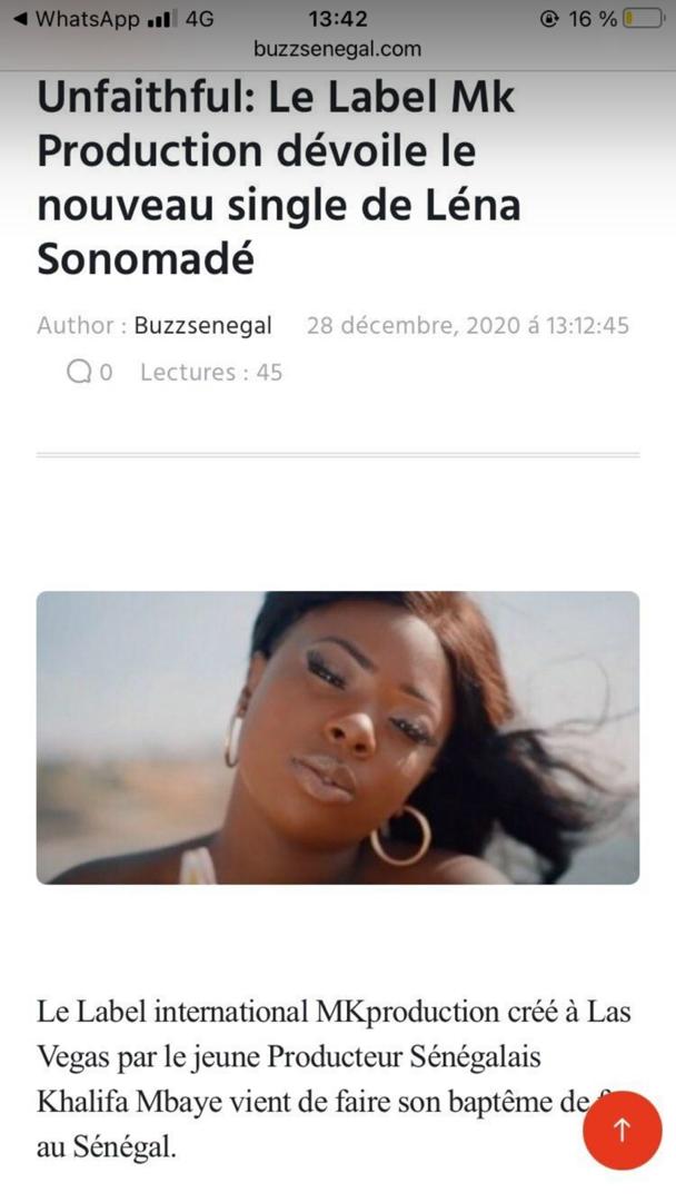 Léna SONOMADÉ - unfaithful (official Music Video)