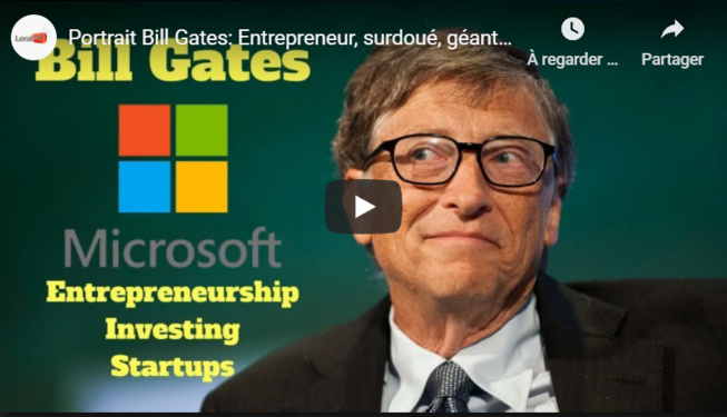 Portrait Bill Gates: Entrepreneur, surdoué, géant informatique...Un homme au parcours inspirant...