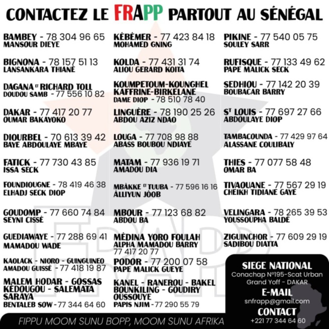 Appel à une collecte de fonds pour Frapp: Guy Marius Sagna exploite la souffrance des Sénégalais pour s'enrichir Appel à une collecte de fonds pour Frapp: Guy Marius Sagna exploite la souffrance des Sénégalais pour s'enrichir