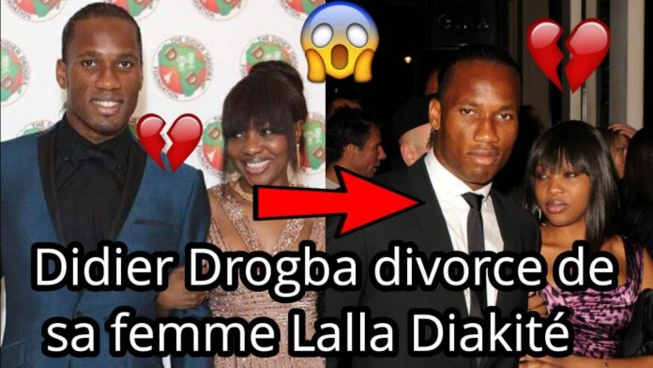 Drogba annonce sa « difficile » séparation d’avec Lalla Diakité, son épouse