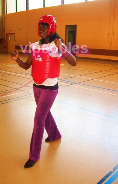 Timzy Ndiaye, une pratiquante du Taekwondo. Timzy Ndiaye, une pratiquante du Taekwondo.