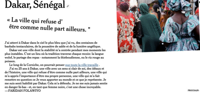 Tourisme: Le Sénégal dans la liste du top 52 des destinations touristiques à visiter en 2021 (New York Times) Tourisme: Le Sénégal dans la liste du top 52 des destinations touristiques à visiter en 2021 (New York Times)