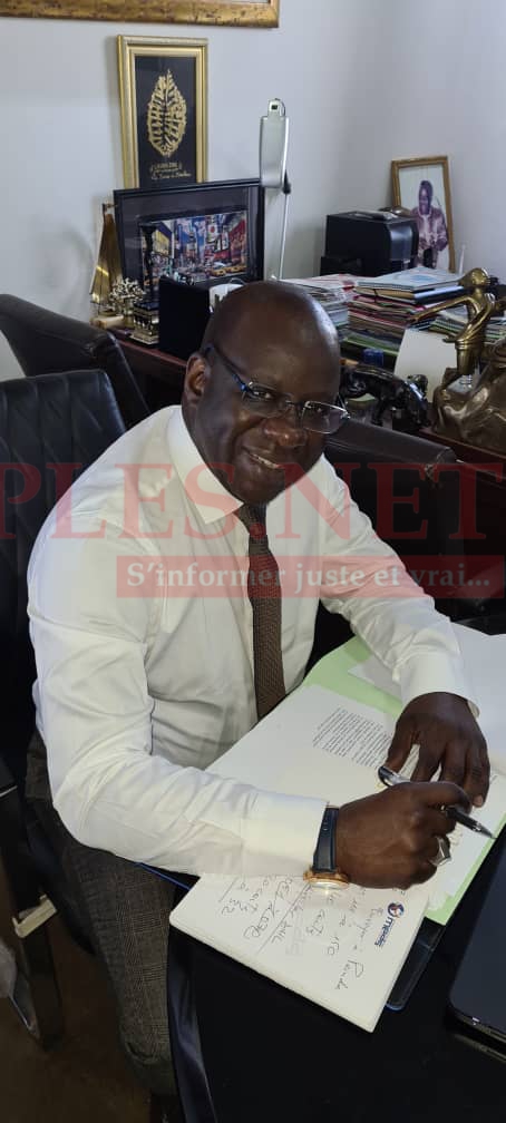 Le Président Mbagnick Diop très tôt ce matin au bureau pour préparer le Conseil D'administration de l'ANAQ - Sup