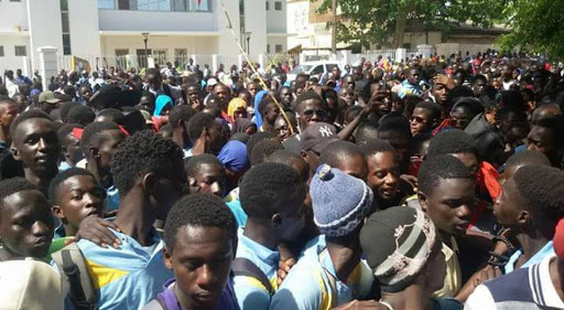 Coup de colère à Marsassoum: Les élèves étaient dans la rue ce matin Coup de colère à Marsassoum: Les élèves étaient dans la rue ce matin
