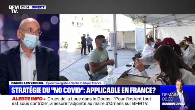 Stratégie "No Covid": pour Daniel Levy-Bruhl (Santé Publique France), "on a du mal à imaginer que ce genre de stratégie serait faisable et acceptable"