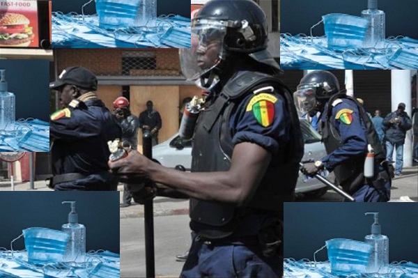 Geste à magnifier : la police soigne son image et distribue des masques aux populations Geste à magnifier : la police soigne son image et distribue des masques aux populations