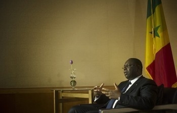 Barack Obama reçoit Macky Sall dans la salle du Cabinet de la Maison Blanche à Washington