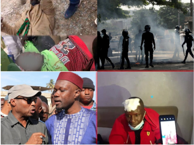 100% PEOPLE: Affaire Sonko  Assane Diouf  blessé Auchan Sacré Coeur incendié  partisans affrontent les policiers