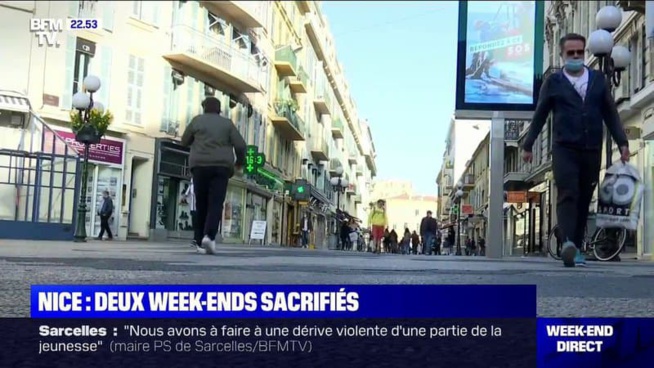 Nice: le premier week-end de confinement a débuté Nice: le premier week-end de confinement a débuté