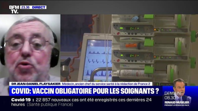 Le docteur Flaysakier déplore la défiance de certains soignants vis-à -vis de la vaccination contre le Covid-19 Le docteur Flaysakier déplore la défiance de certains soignants vis-à -vis de la vaccination contre le Covid-19