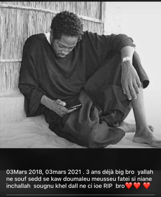 03 Mars 2018 /03 Mars 2021: 3 ans deja que nous a quitté notre cher Momo fils de Colé Ardo Sow. Paix à son âme