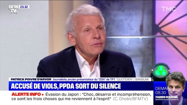 Patrick Poivre d’Arvor accusé de viols : Il sort du silence dans Quotidien Patrick Poivre d’Arvor accusé de viols : Il sort du silence dans Quotidien
