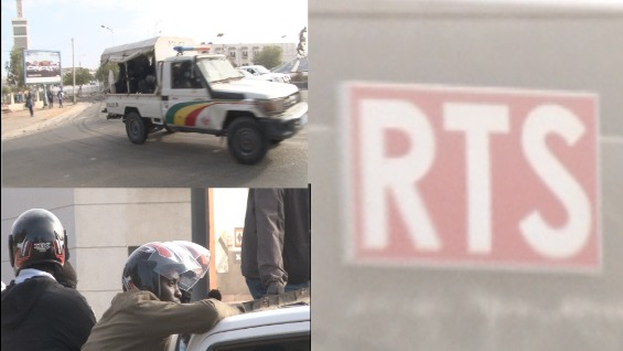 Affaire SonkoAdji Sarr, la RTS sécurisé par l'armé senegal et des nervis