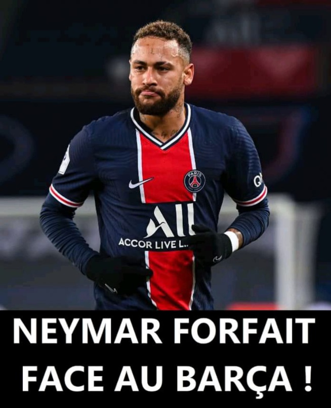 LDC – Match retour contre Barcalone : Le verdict est tombé pour Neymar Jr