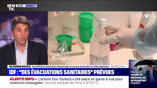 Dr Adrien Bouglé sur le Covid-19 en Île-de-France: "On a tous les jours plus de patients en réanimation et ce flux ne se tarit pas"