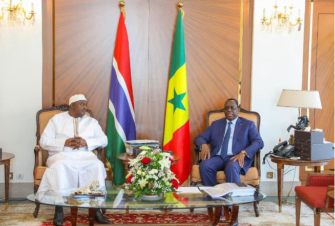 Adama Barrow au Sénégal