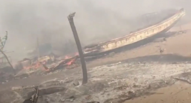 Gambie : Un affrontement entre un Sénégalais et un pêcheur gambien vire au drame, un poste de police incendié Gambie : Un affrontement entre un Sénégalais et un pêcheur gambien vire au drame, un poste de police incendié