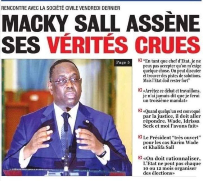 "JE N’AIMERAIS PAS ÊTRE À LA PLACE DE MACKY..." "JE N’AIMERAIS PAS ÊTRE À LA PLACE DE MACKY..."