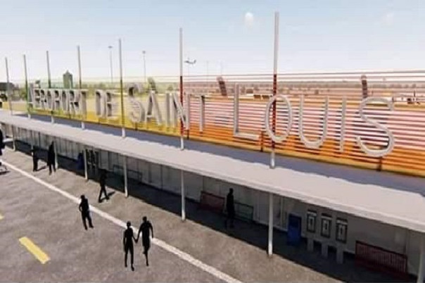 Aéroport de Saint-Louis : Les travaux du chantier avancent à grands pas. Aéroport de Saint-Louis : Les travaux du chantier avancent à grands pas.