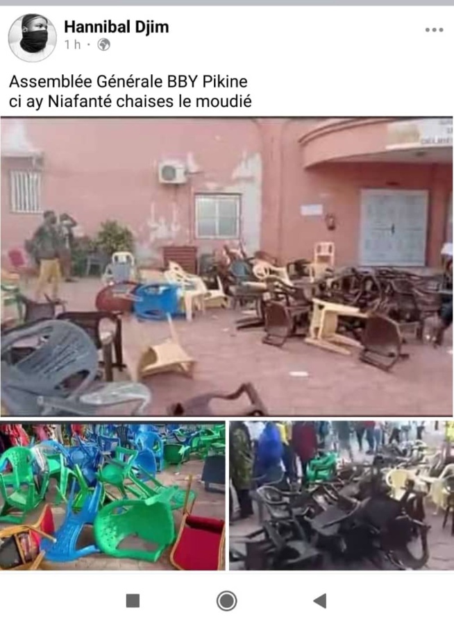 BBY de Pikine: Une bagarre en pleine réunion de mobilisation BBY de Pikine: Une bagarre en pleine réunion de mobilisation