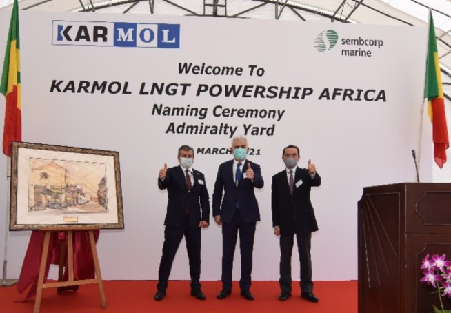 ENERGIE - Karpowership : Le premier GNL à électricité de KARMOL URSF "KARMOL LNGT AFRICA" entame le voyage pour le Sénégal ENERGIE - Karpowership : Le premier GNL à électricité de KARMOL URSF "KARMOL LNGT AFRICA" entame le voyage pour le Sénégal
