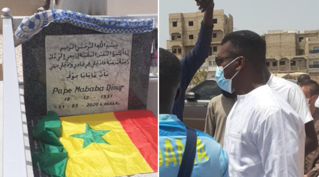 Marcel Desailly en recueillement sur la tombe de Pape Diouf (photos) Marcel Desailly en recueillement sur la tombe de Pape Diouf (photos)