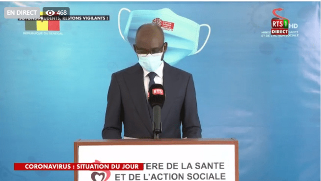 SÉNÉGAL : 77 nouveaux cas testés positifs au coronavirus, 113 nouveaux guéris, 3 nouveaux décès et 32 cas graves en réanimation.