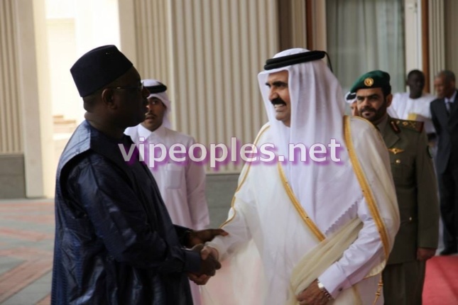 [PHOTOS] Le Président de la République Macky Sall à la résidence de l’Emir du Qatar
